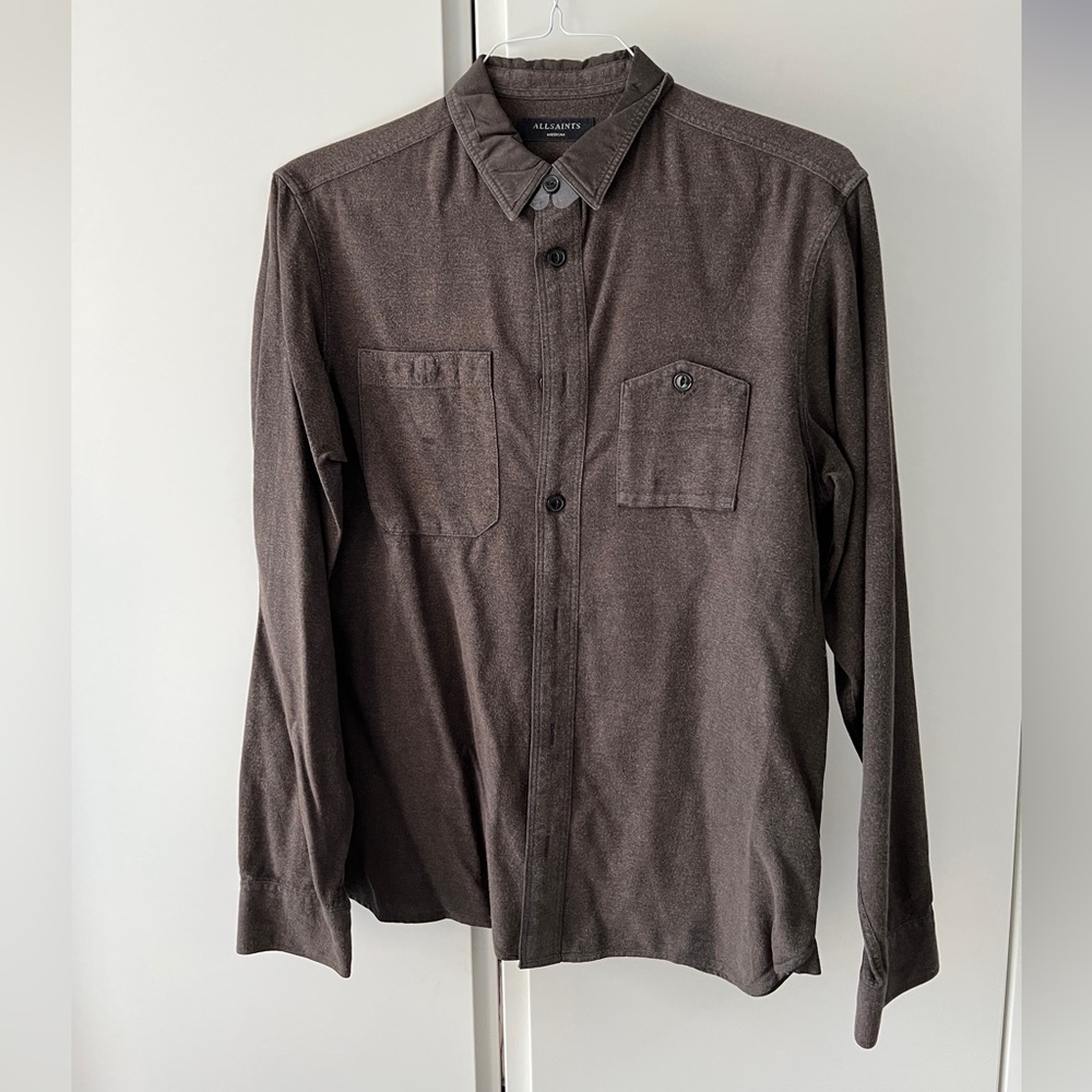All Saints jacket in dark brown - M